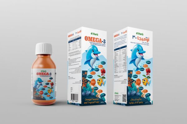 بيور اوميجا شراب زيت السمك 240مل مع فيتامينات ومعادن متعددة